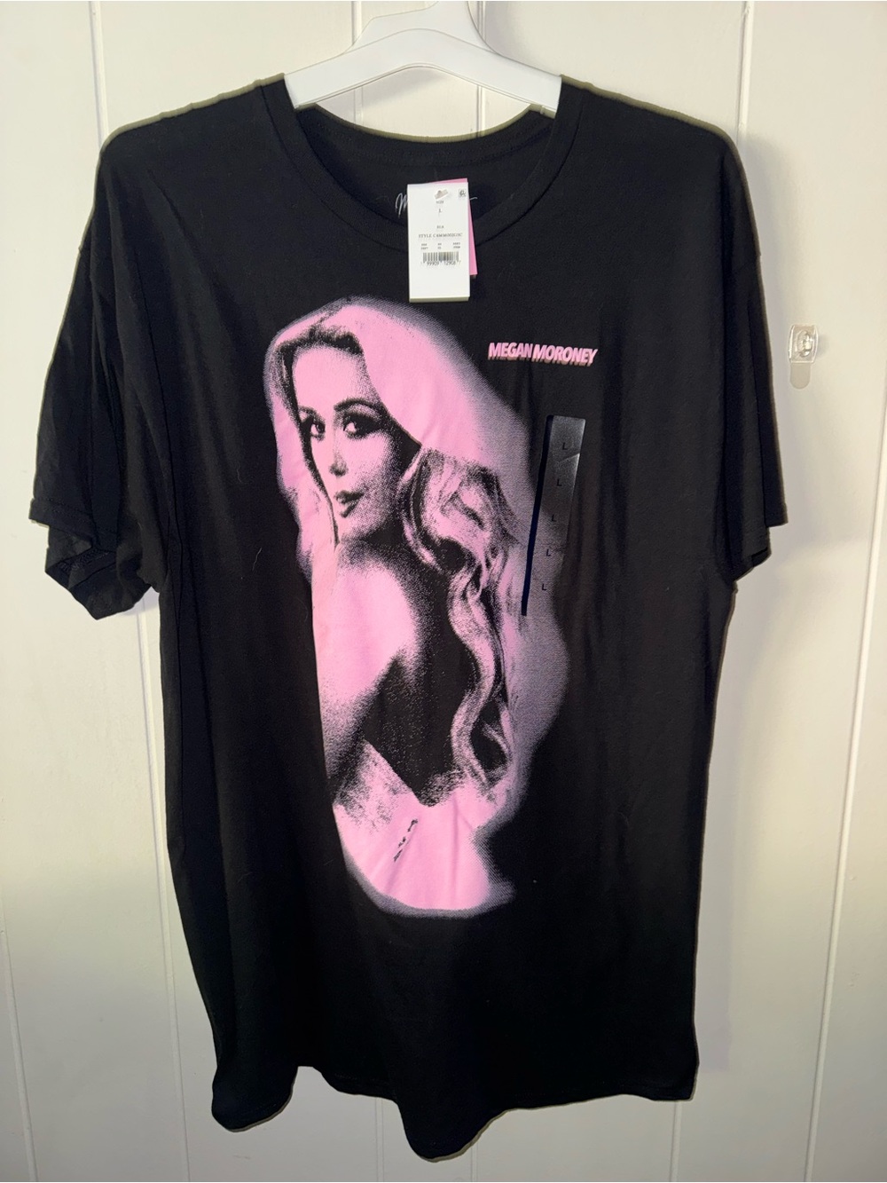 Megan Moroney Black Short-Sleeve Tee with Pink Graphic